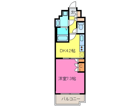 ポ－トヴィラ靱公園の物件間取画像